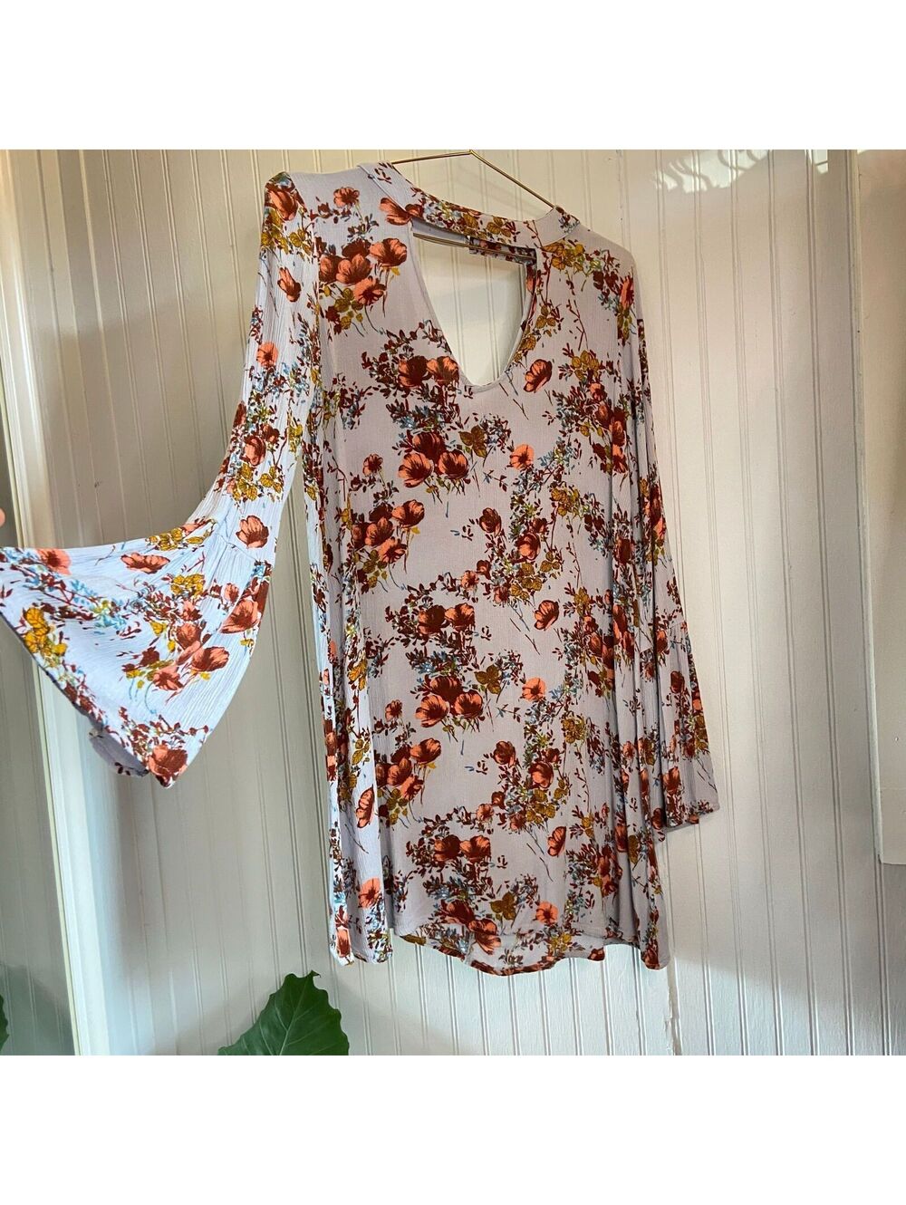 Fairy Dress Boho Floral Y2k Bell Sleeve Mod Mossimo Artsy Western